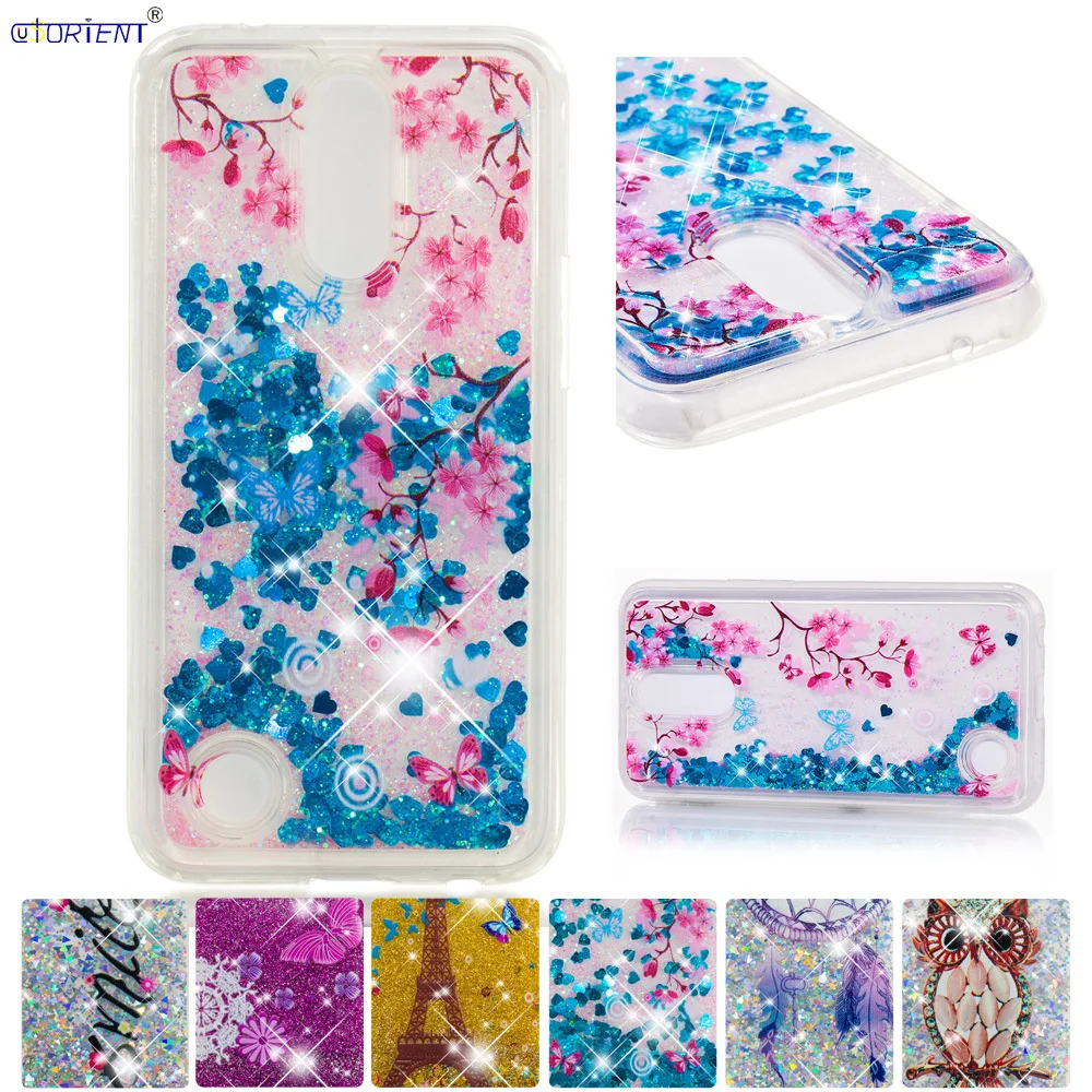 Чехол бампер для телефона LG K10 2017 мягкий блеск ТПУ чехол K20 Plus Bling Dynamic Liquid Quicksand K 10