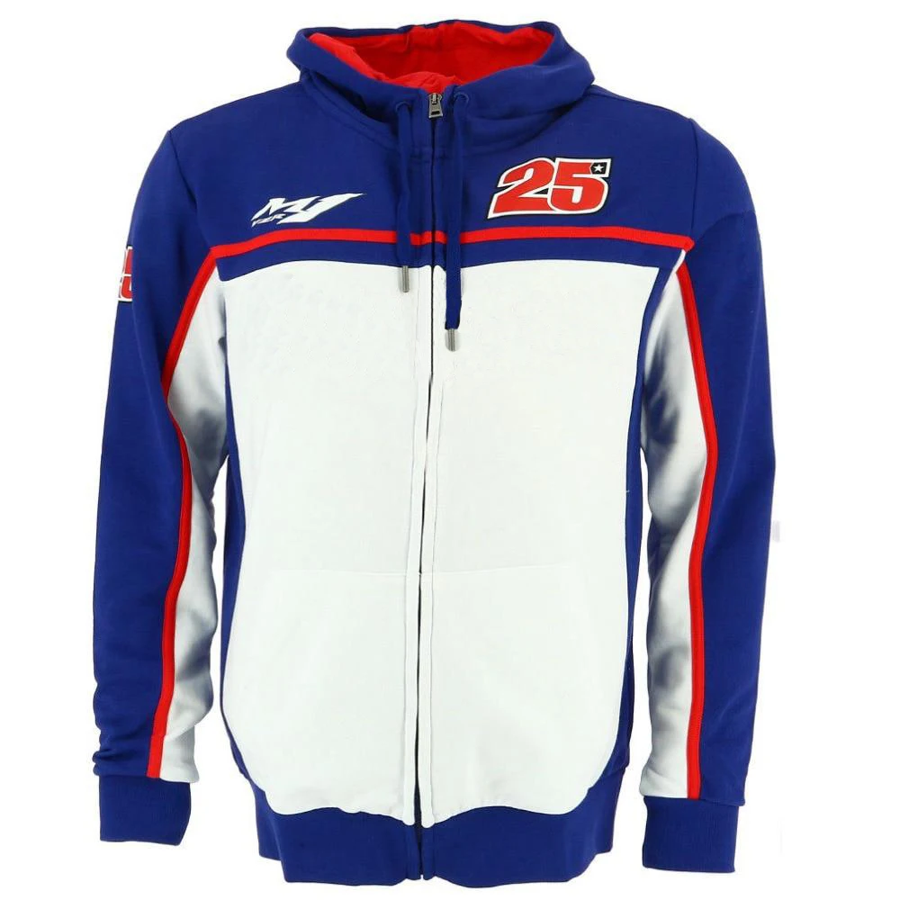 

Motos For Yamaha M1 25 Jacket Motorcycle Team Racing Blue Hoodie FELPA Zip-up Sweater