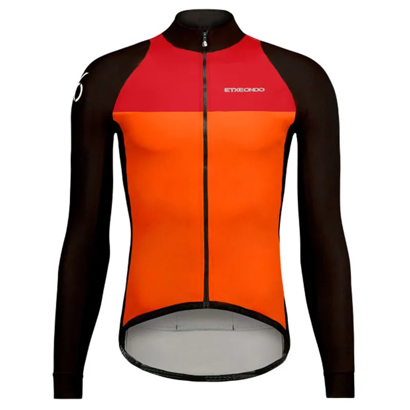 Maillot Испания pro team зима Велосипеды Длинные рукава Джерси термо флисовый Топ Для мужчин mtb велосипеда для верховой езды pro велосипедная форма - Цвет: Jersey   03