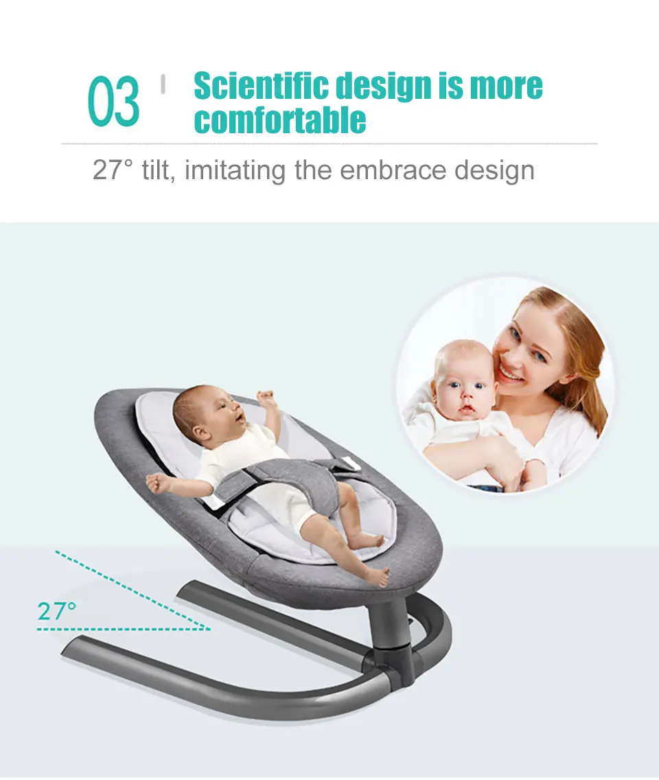 Кресло-качалка IMBABY для новорожденных, детское кресло-качалка, детское кресло-качалка для новорожденных