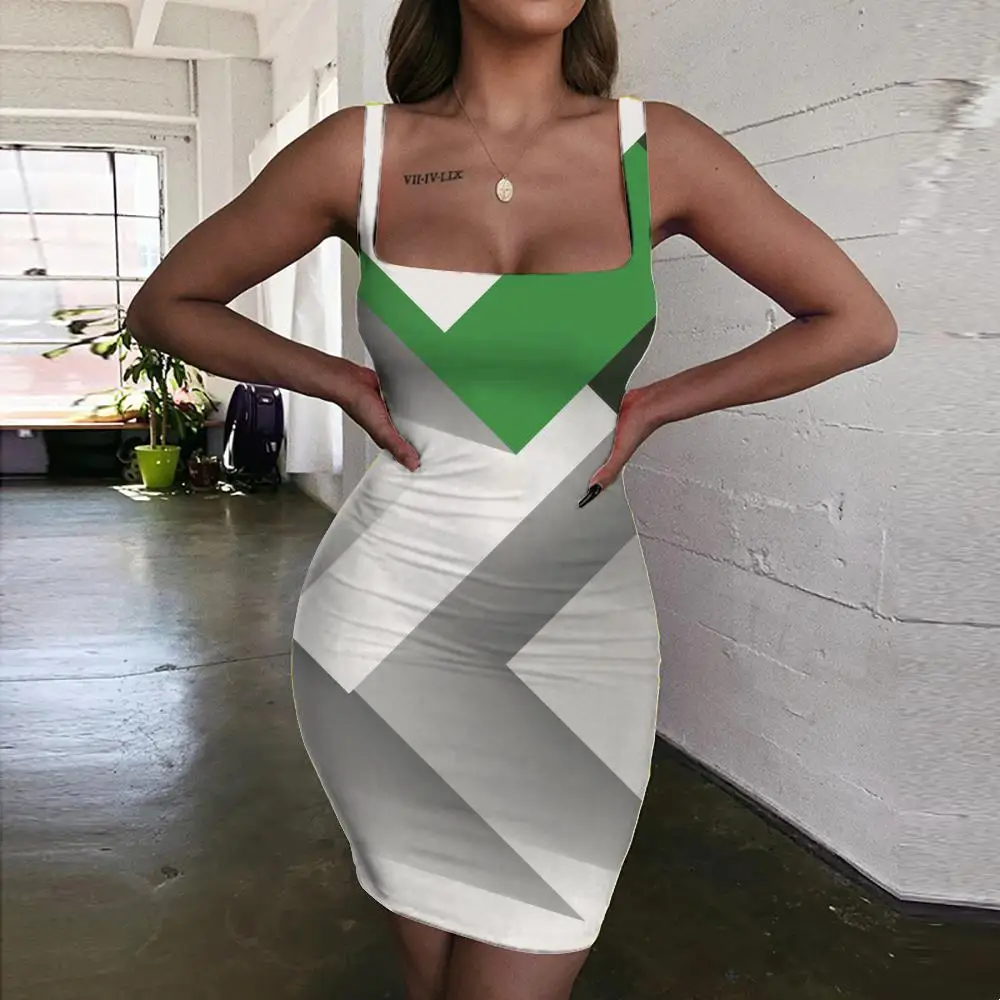 

Giyu Brand Geometry Dresses Women Novelty Ladies Dresses Creativity Sundress Art Vestido Sexy Womens Clothing Plus Size Short