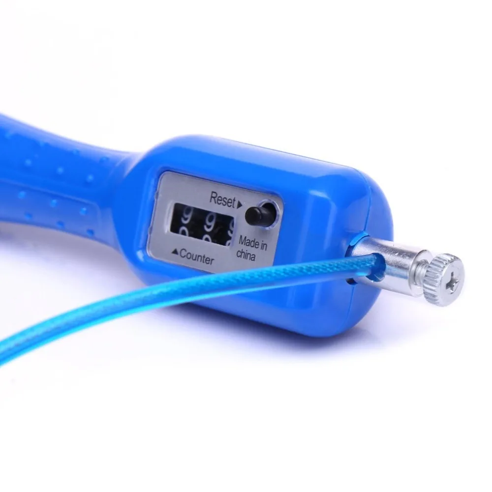 Профессиональный Фитнес стальной провод скакалки со счетчиком спорта