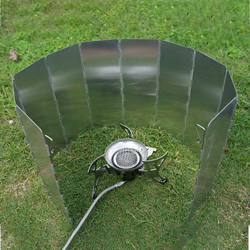 

Kitchen Stove Foil Plate Outdoor Camping Stove Windshield Plate Aluminum Alloy Kitchen Gas Stove Baffle Plate Kichen Accessories