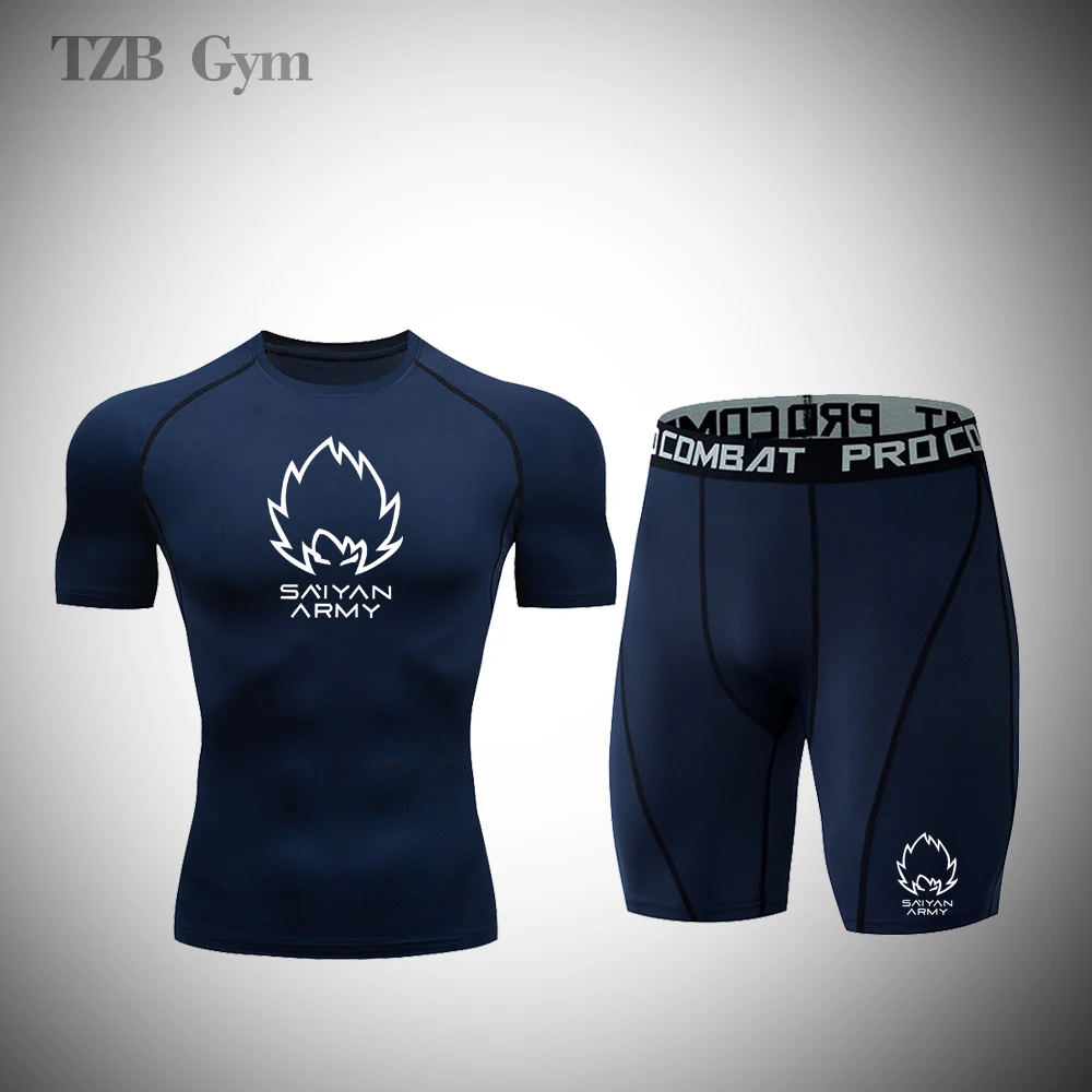 

Men's Cycling Basketball Sports Running 2 Piece Gym Jogging Fitness Comprehensive Training Quick Drying Tights Golf Sportswear