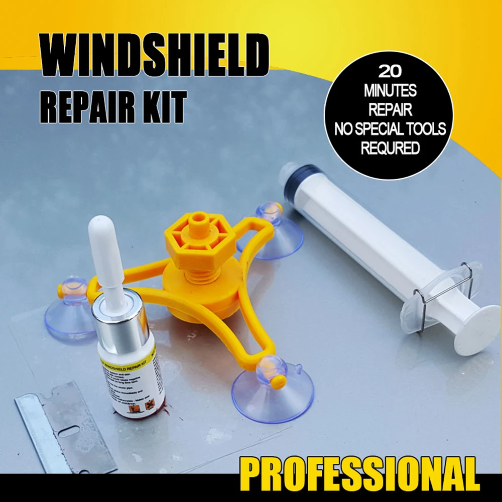 Car Glass Repair Kit Windscreen Windshield Window Polisher Set Chip Crack Polishing Tool Off Road 4x4 RV Automotive Accessories