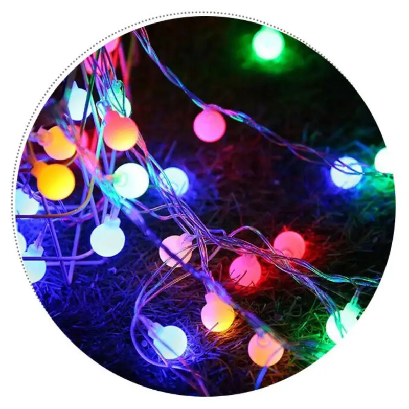 

50pcs remote control waterproof eight-function battery box light string decorative ball light string