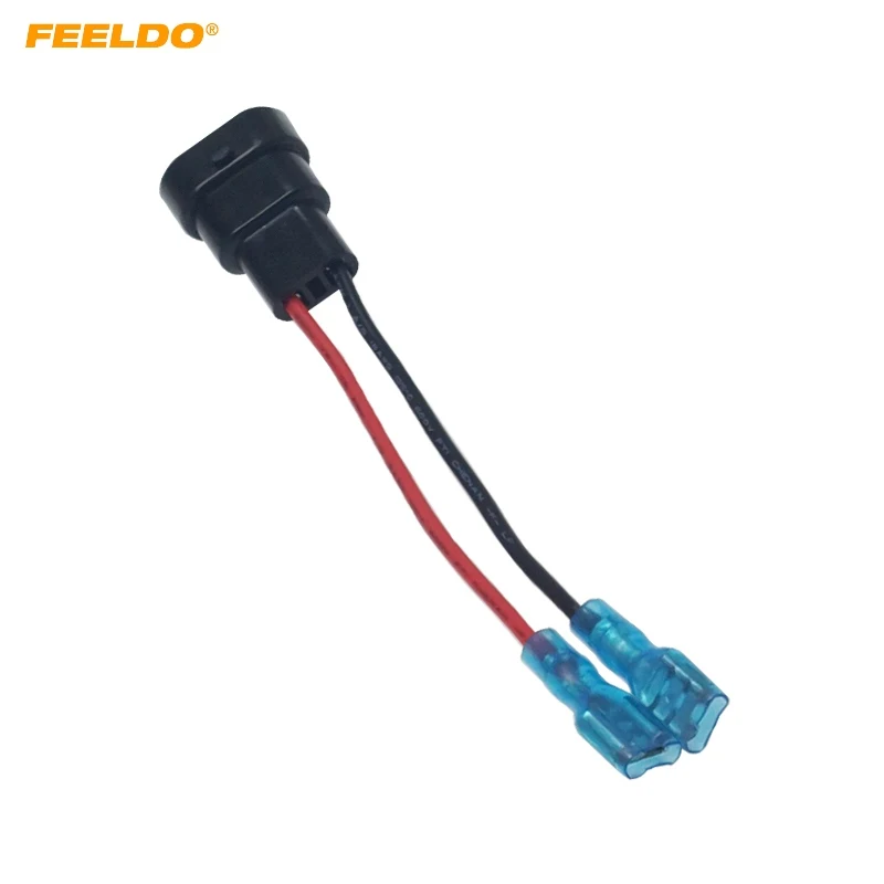 

FEELDO 2 шт. автомобиль HID/светодиодный лампочка, розетка 9005-11/9006-11-6,3 вилка концевого соединителя автомобильного Электрический кабель адаптер # HQ6133