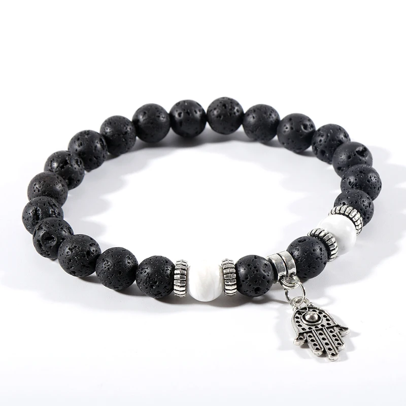 Мужской 8 мм браслет из натурального камня красный зеленый тигровый глаз и