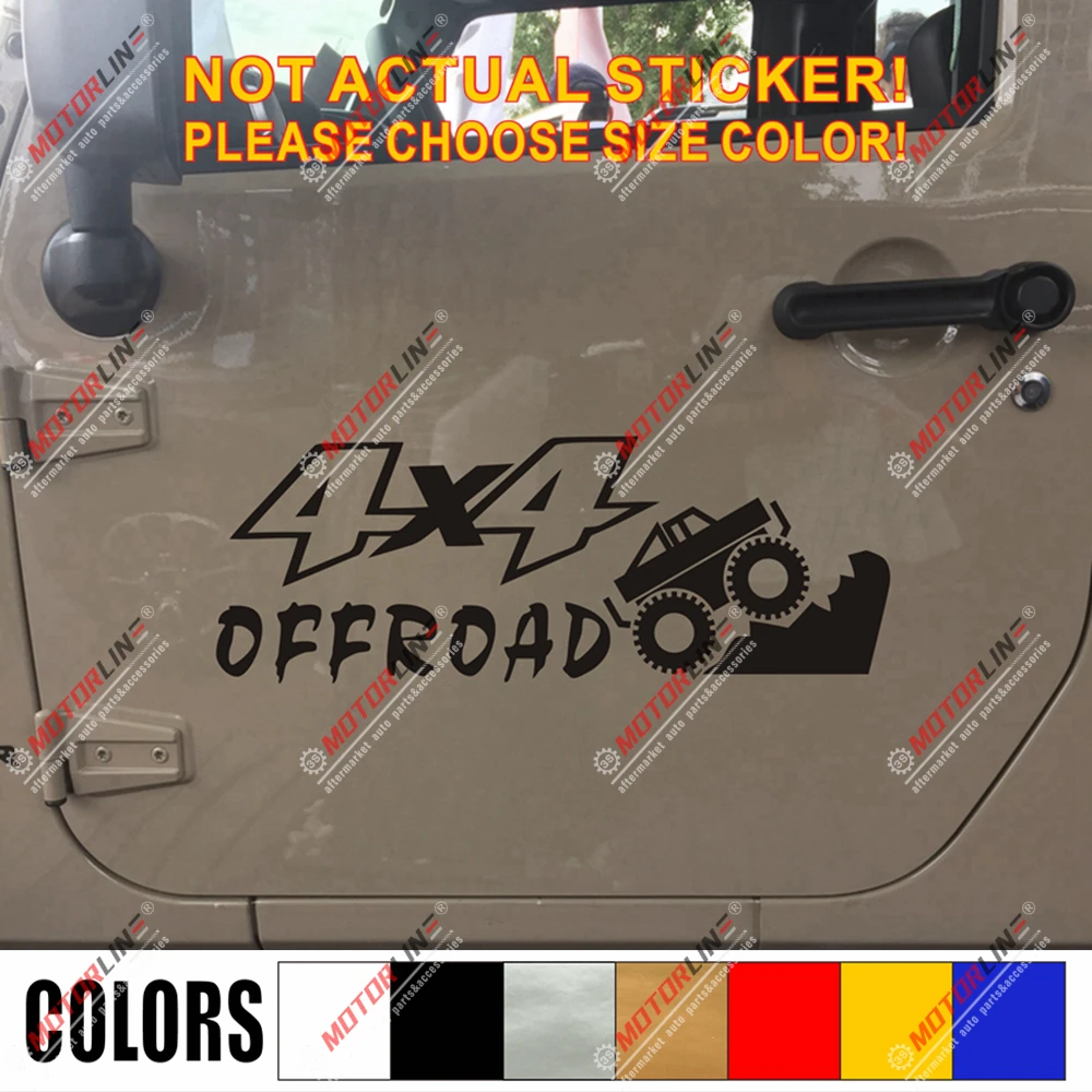 4X4 внедорожная наклейка автомобильная виниловая подходит для Jeep Ford Chevrolet Toyota 4WD c |