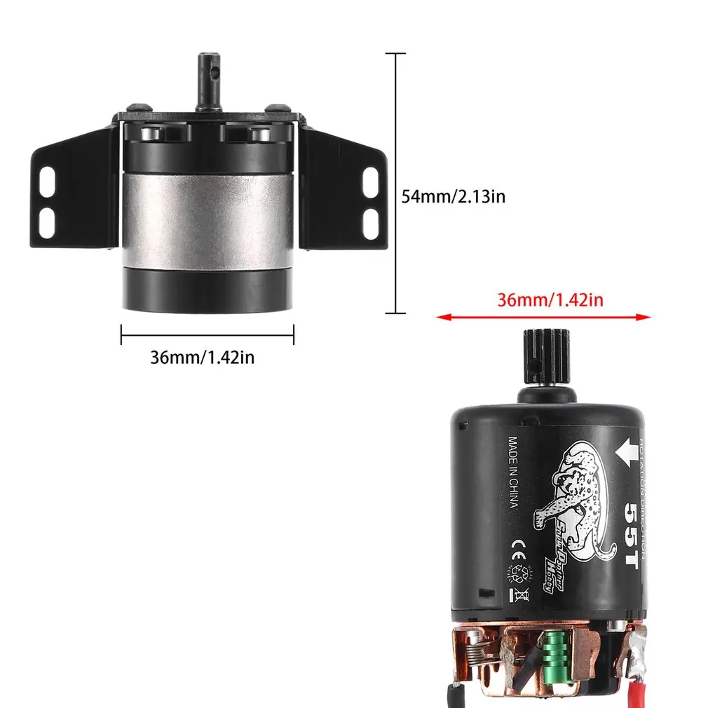 

1:5 Ratio Reducer Planetary Gearbox Transmission With 540 55T Motor For Traxxas Hsp Redcat Tamiya Hpi Rc4wd Axial