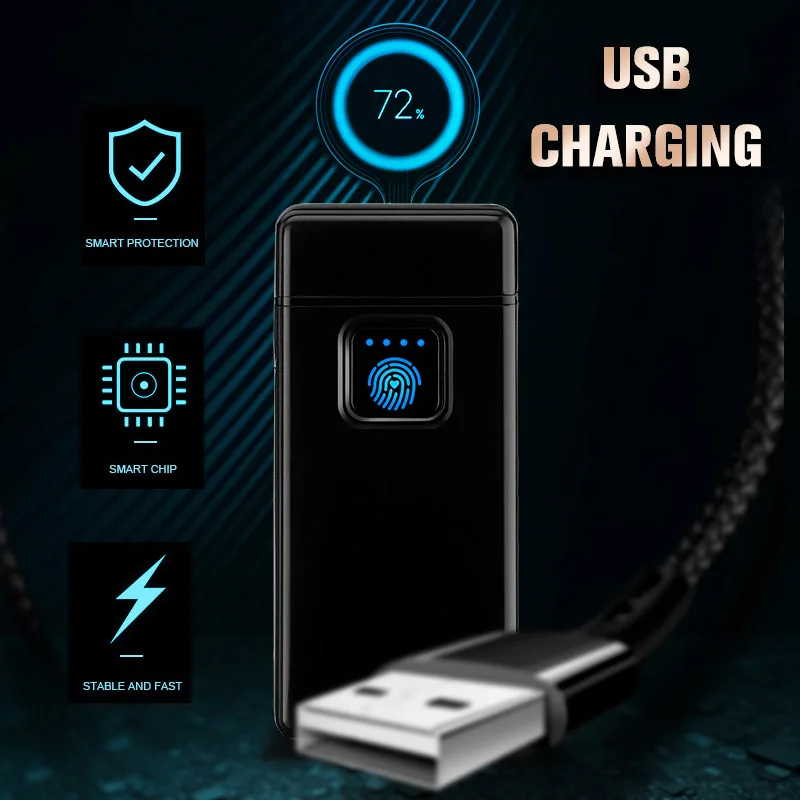 Супер тепловая волна зажигания электрическая зажигалка с подключением к USB