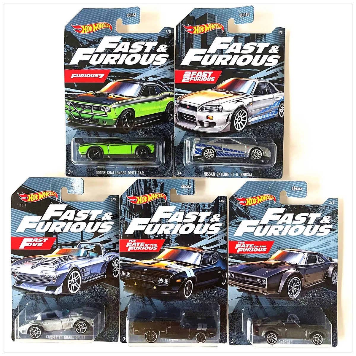 Hotwheels тема скорости страсти сплав автомобиль GDG83 игрушки для детей коллекционные