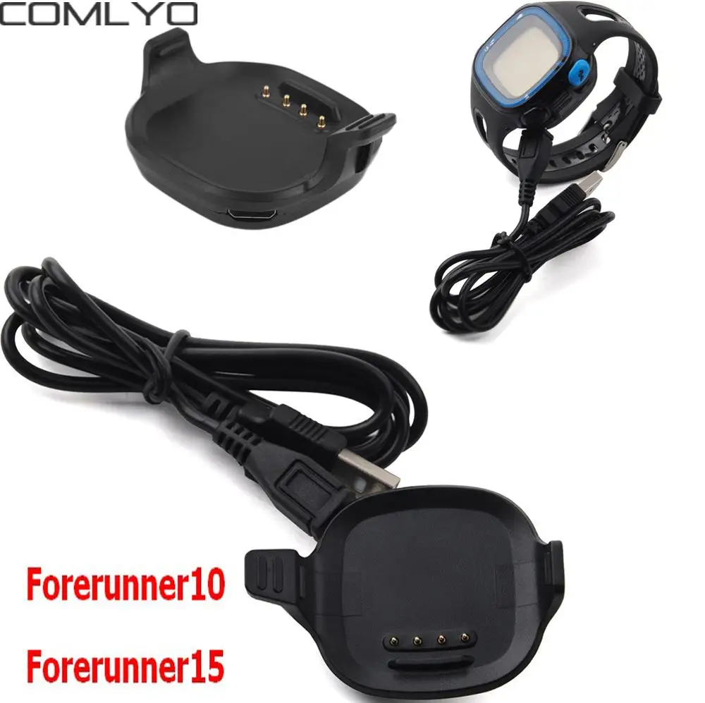 COMLYO зарядка через USB для Garmin Forerunner 10 Смарт часы с заменой ремешка Зарядное
