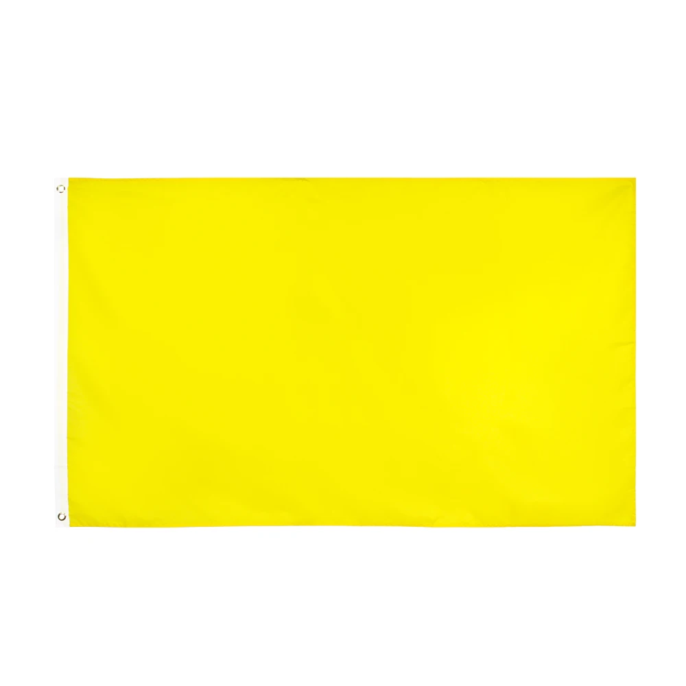 Однотонный баннер с желтым флагом 90 х150 см | Дом и сад