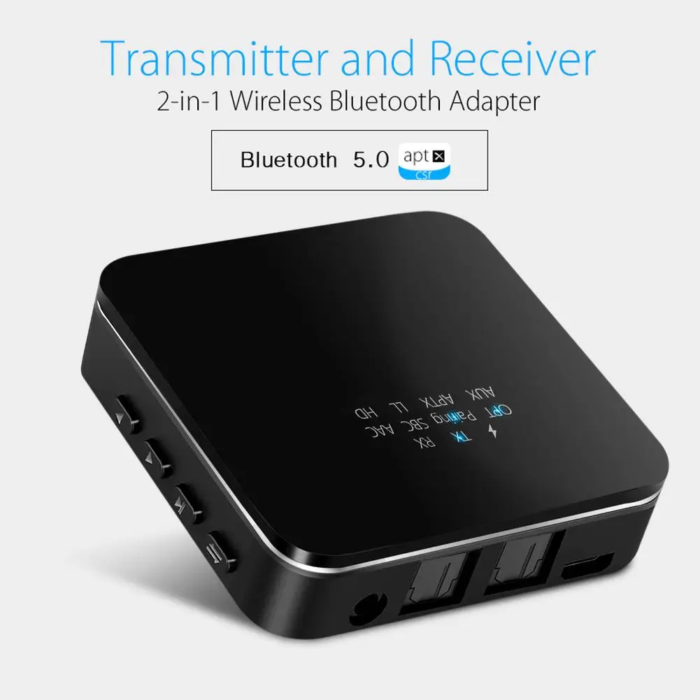 Aptx HD/LL Bluetooth 5,0 аудио передатчик приемник беспроводной адаптер 3,5 мм Aux/RCA/цифровые оптические адаптеры для ТВ/колонки/автомобиля