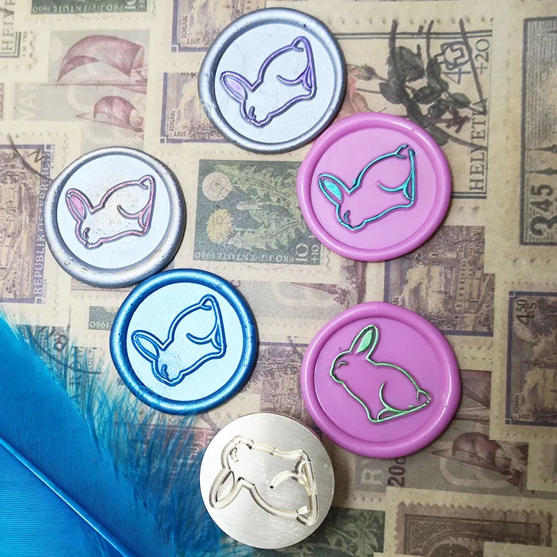 Земляная луна восковая печать планета Зефир кролик огненная краска