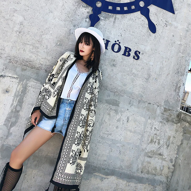 2019 Новый Винтажный Женский мягкий длинный шейный большой шарф накидка шаль