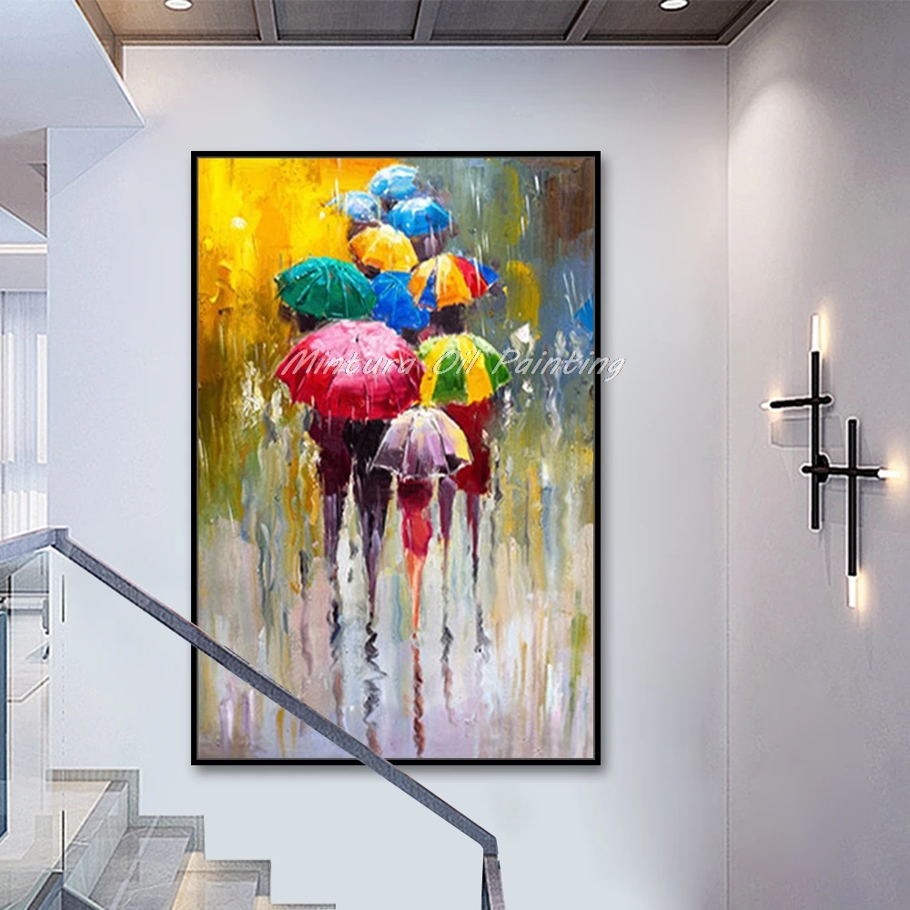 Mintura ручная роспись Масляные картины на холсте Настенная картина для гостиной