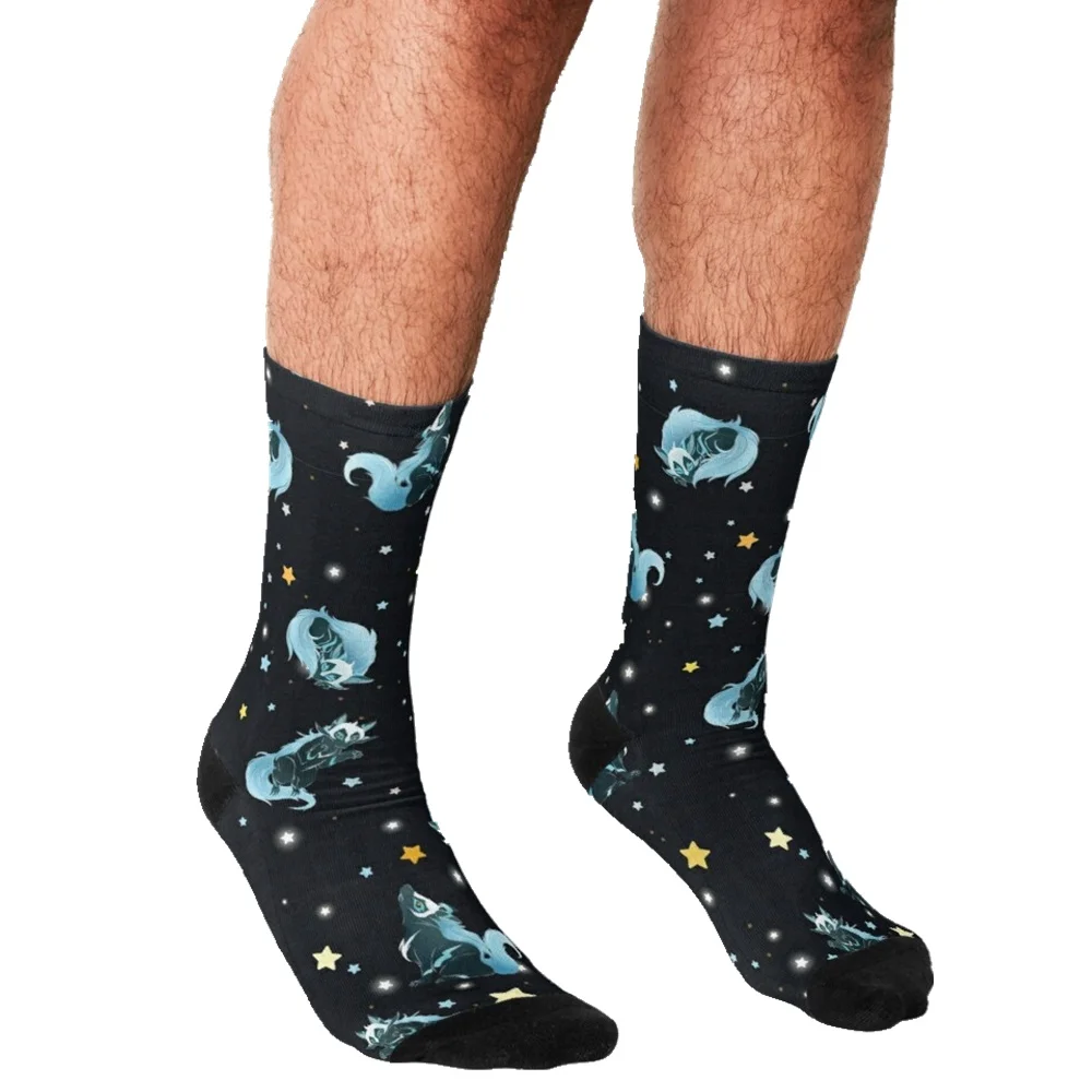 

2021 Men Socks harajuku Cool and fun pizza slices pattern Socks Printed Happy hip hop Novelty Skateboard Crew Casual Crazy Socks