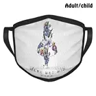 Многоразовая маска для лица от пыли we are All Mad Here с цветочным принтом Pm2.5, сделай сам, Алиса в были все сумасшедшие здесь через стекло Alice