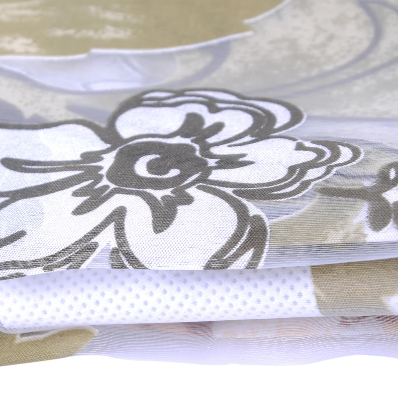 Фотоштора фатиновая занавеска с цветами для гостиной спальни | Дом и сад