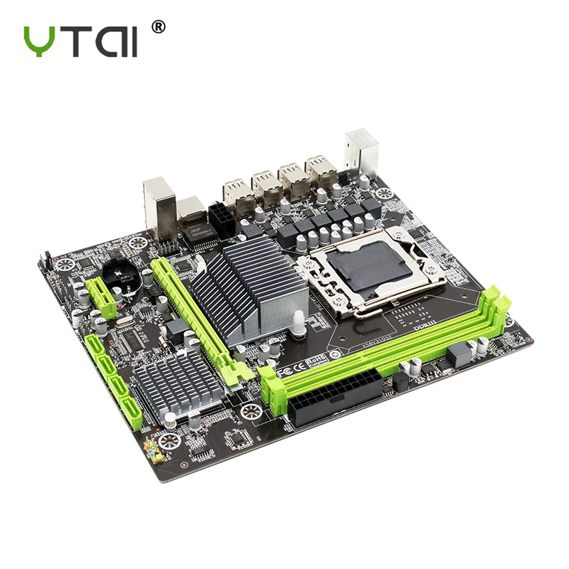 X58 материнская плата lga 1366 слот PCI-E16X поддерживает память ECC Reg и процессор xeon e5 sata2 usb2.0 2ddr3 тестирование в целости