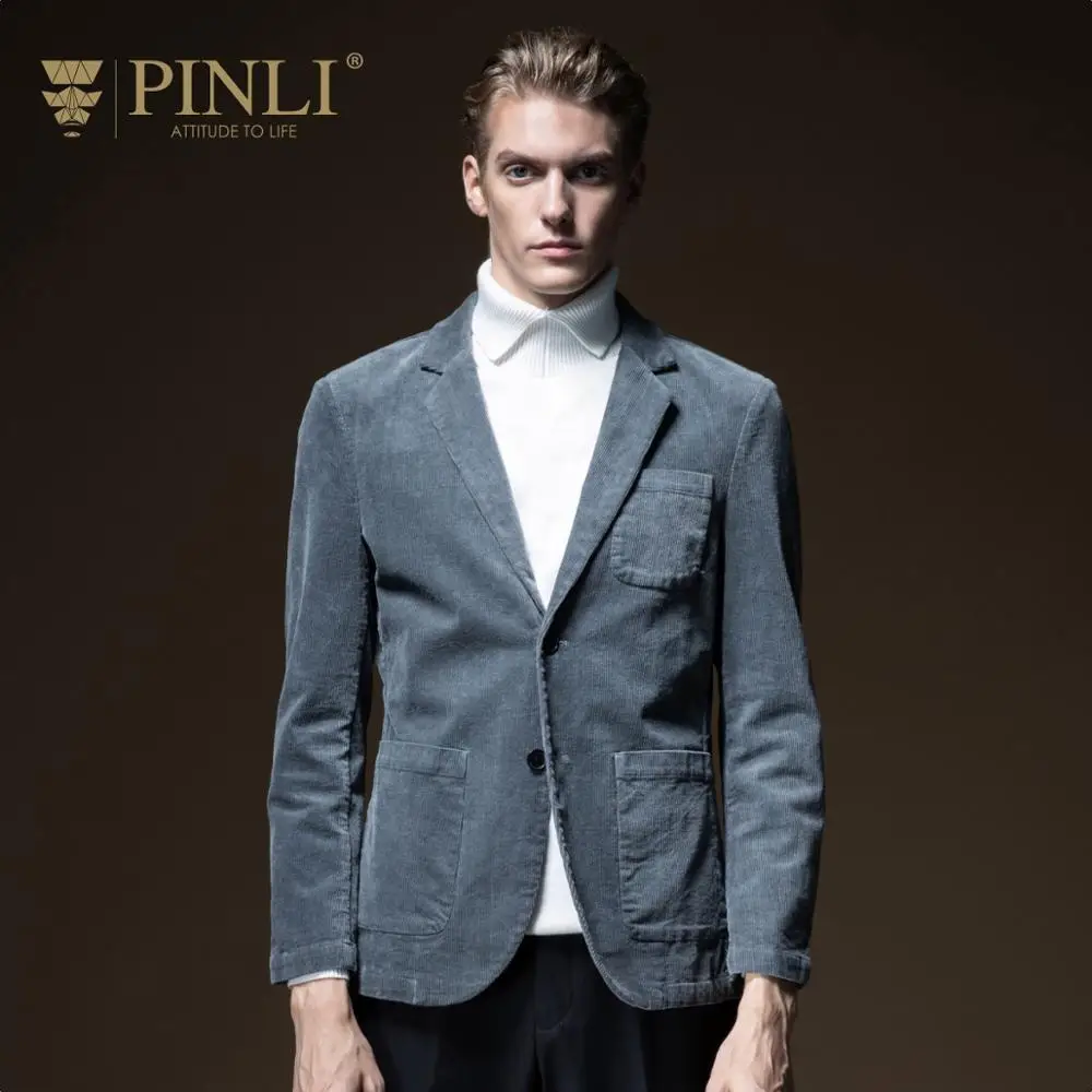 Blaser Masculino Топ Мода Полный Мужской Блейзер Pinli продукт сделан осень 2019 новый