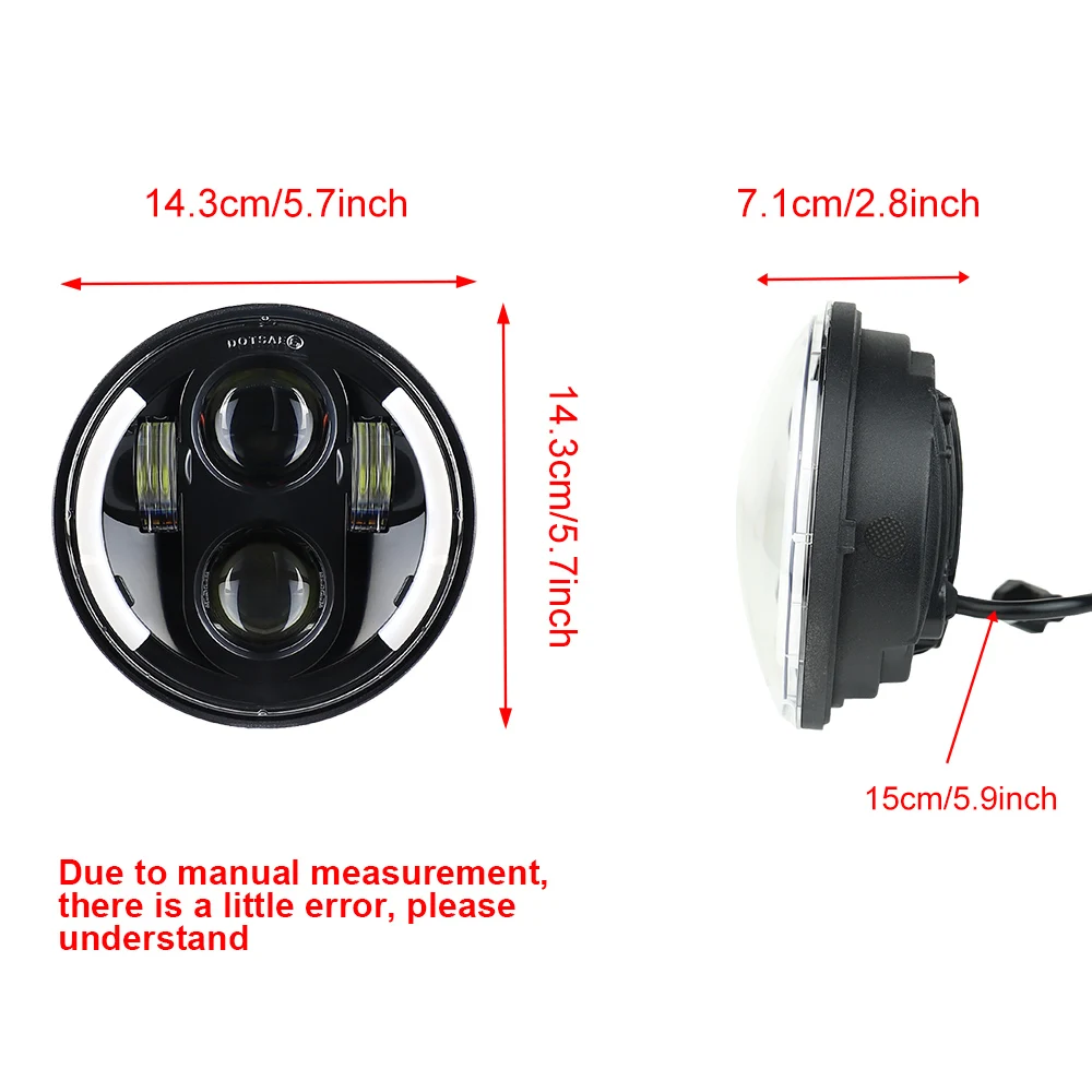 Мотоциклетные светодиодные фары 5 75 дюйма 3/4 для Sportster Dyna Wide Glide Iron 883 |