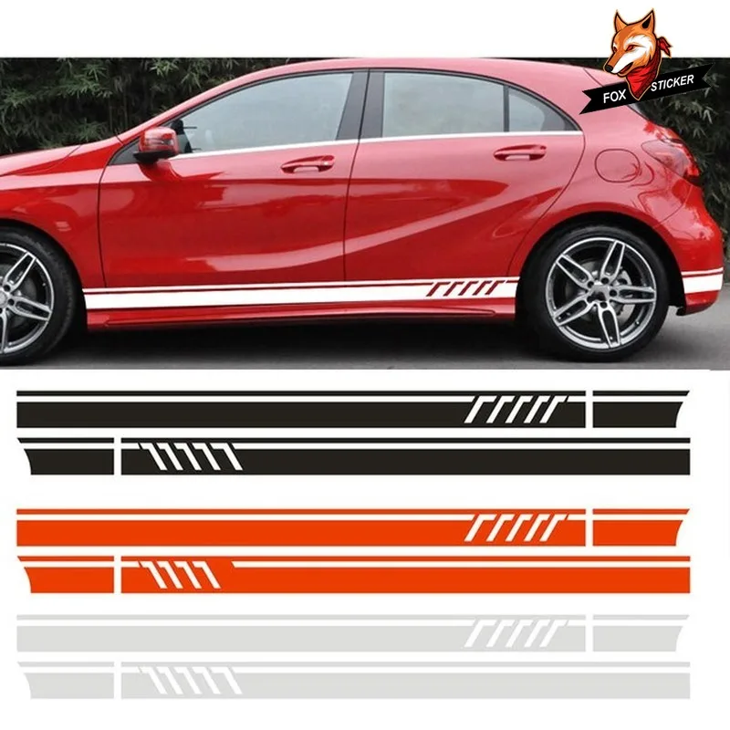 Наклейка на крышу автомобиля с боковой полосой и блендой для Mercedes Benz A Class W176 A45 AMG