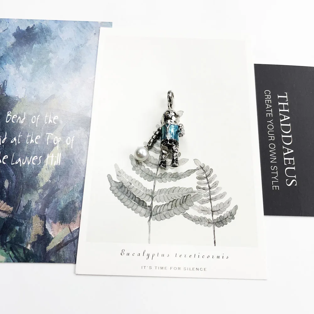 Подвеска Aquanaut Diver Aliens, брендовые модные ювелирные изделия Thomas Bijoux 925 пробы серебряные аксессуары подарок для Ts женщин и мужчин