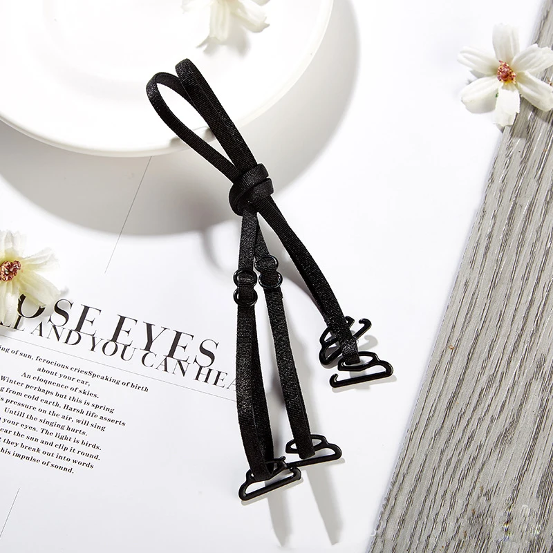 

Women Double-shoulder Adjustable Shoulder Strap Pectoral Girdle Underwear Accessories Elastic Bra Strap