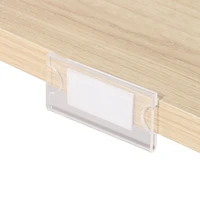20pc custom size shelf edge talker adhesive price tag sleeve logo number name info card display holder rack sign clip frame case