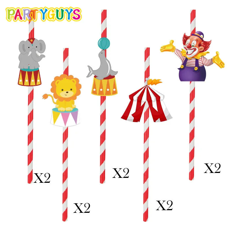 10 шт. вечерние соломенные соломинки для мальчиков на день рождения праздничные