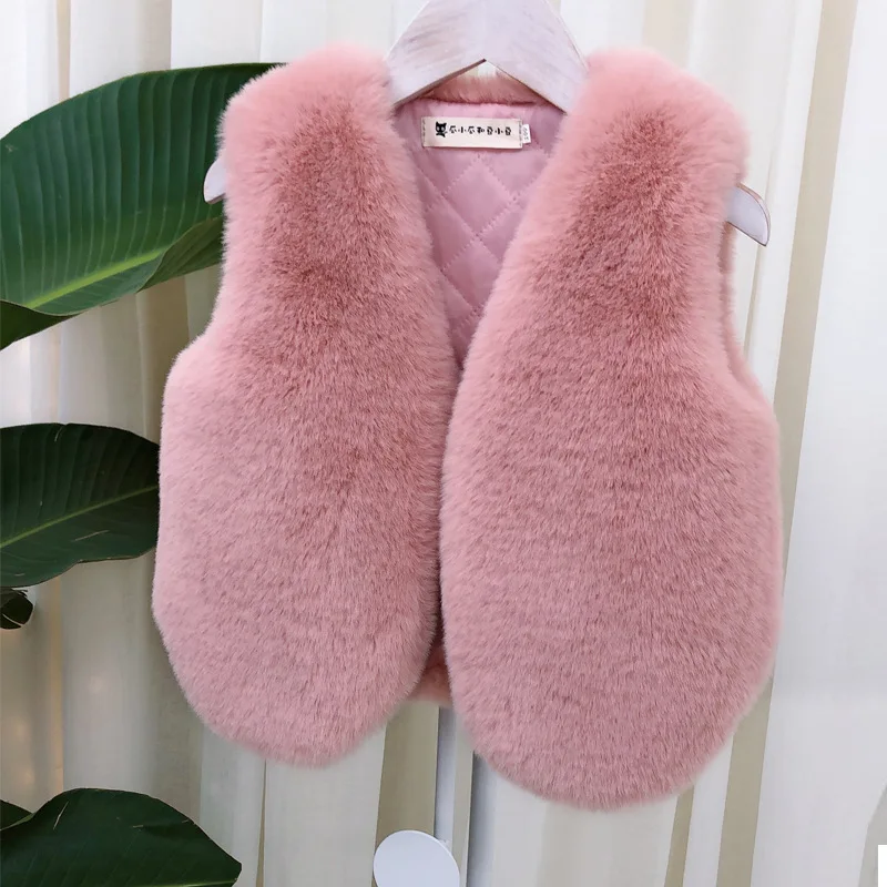 

12M To 12 Years New Baby Vest Velvet Boys Tops Baby Girl Faux Fur Vest Toddler Girl Vest Toddler Girl Winter Clothes,#5627