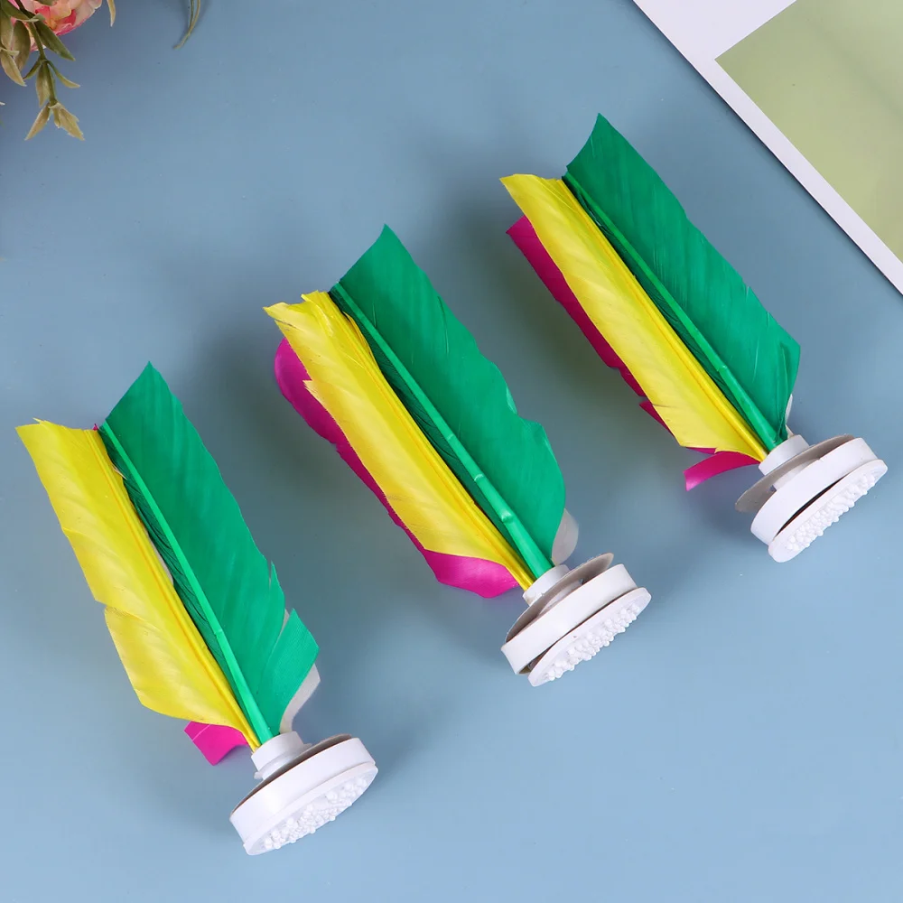

6 Pcs Adult Training Fitness Shuttlecock Colored Shuttlecock Goose Feather Shuttlecock Chinese Traditional Shuttlecock Spor