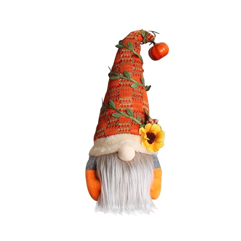 Nomo de oto&ntilde;o, calabaza, girasol, sueco, Nisse, Tomte, elfo, enano, adornos de felpa para Navidad, Oto&ntilde;o, decoraci&oacute;n de Acci&oacute;n de Gracias-4