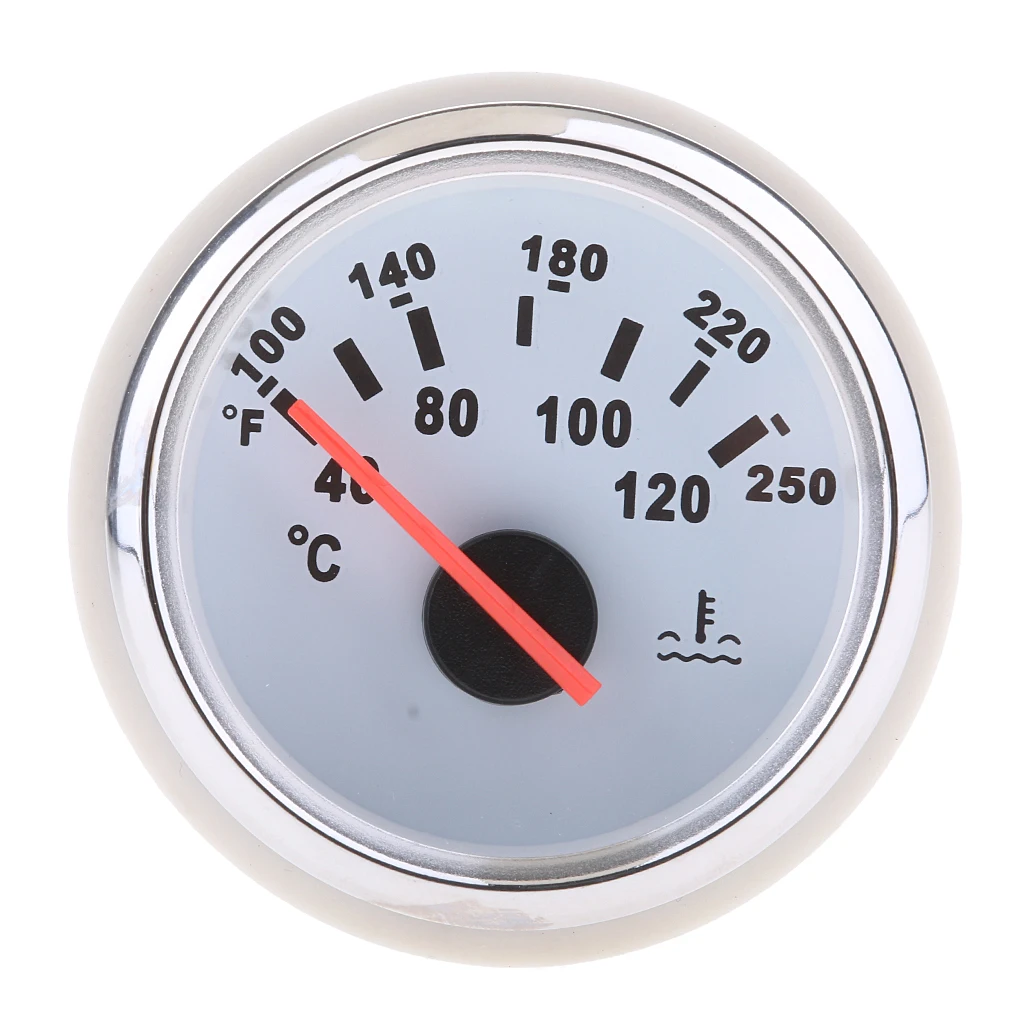 

52mm 2" 9-32V Waterproof Boat Marine Water Temperature Gauge