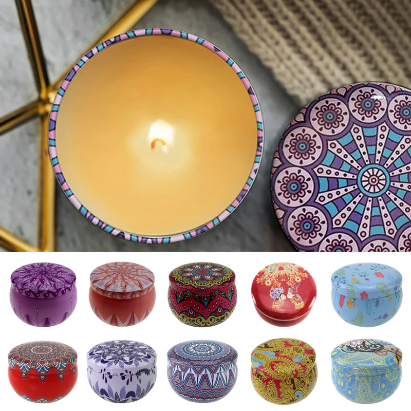 Винтаж цветок свеча жестяной банки &quotсделай сам&quot для изготовления свечей