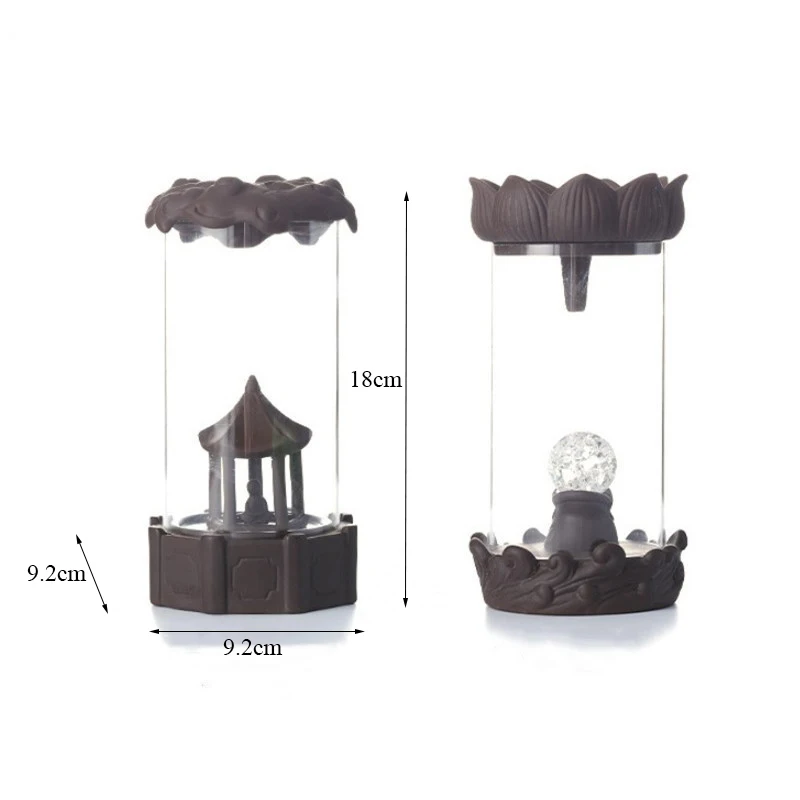 Керамическая курильница для благовоний ГОРЕЛКА со стеклянным покрытием