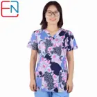 Женский скраб-топ с v-образным вырезом 100% хлопок Скраб Униформа скрабы Топ Ограниченная серия скраб-Топ s