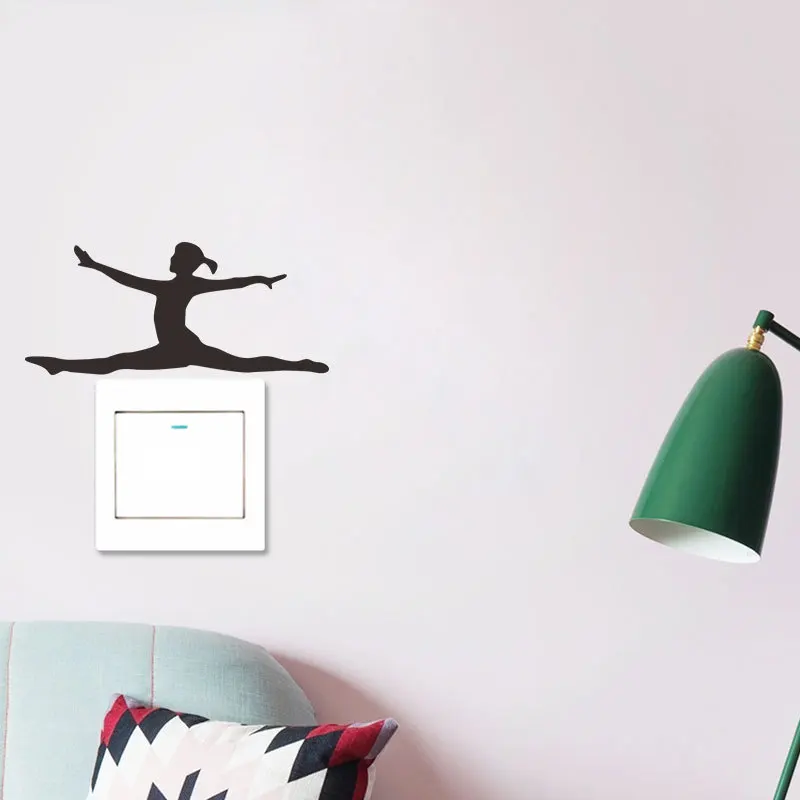 Наклейка переключатель декор для стен в гостиной ПВХ наклейка на стену съемная