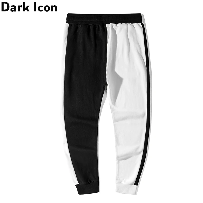 Темные значки Лоскутные трекинговые брюки мужские с эластичной талией для бега