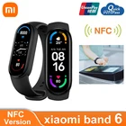 Новый смарт-браслет Xiaomi Mi Band 6 версия NFC фитнес-трекер оксиметр в крови MiBand 6 водонепроницаемый смарт-браслет Bluetooth совместимый