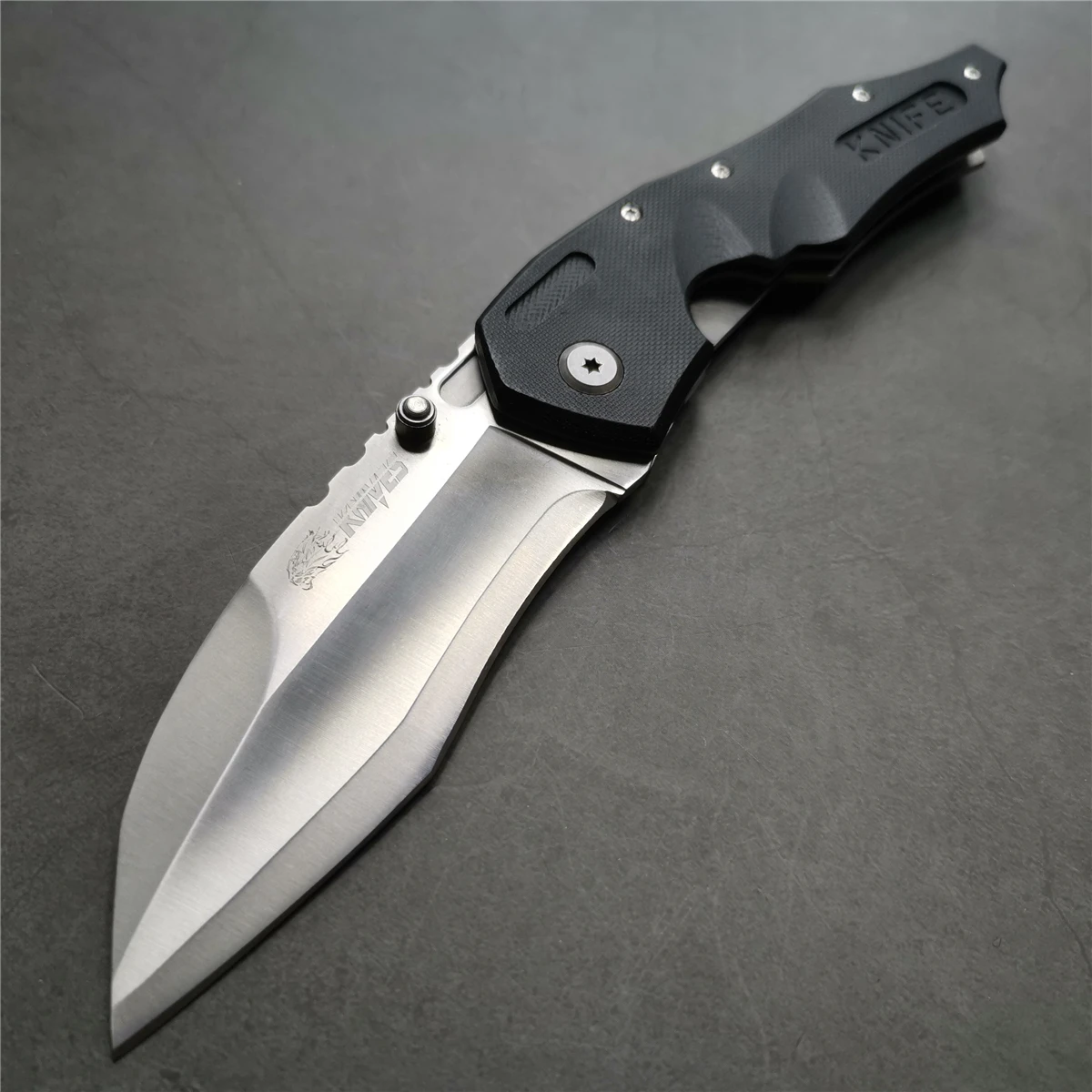 9 &quotнож 55 56HRC 7Cr13 нож из нержавеющей стали карманный G10 Ручка для кемпинга EDC