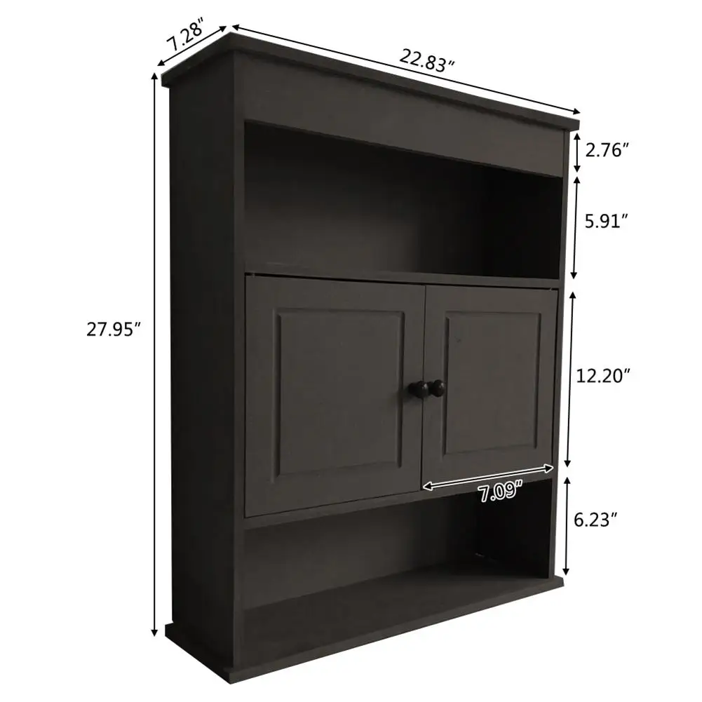 

FCH Two-door Bathroom Cabinet with Upper and Lower Layers Waterproof Mold