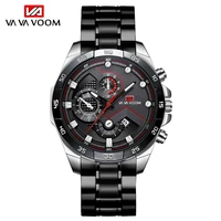 stainless steel watches mens fashion casual top brand luxury sports military army quartz leather clock wrist watches for men