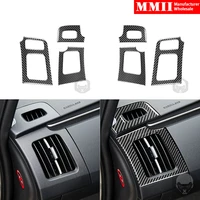 for toyota prius 2012 2015 dashboard air outlet cover trim sticker real carbon fiber car styling decoration accessories black
