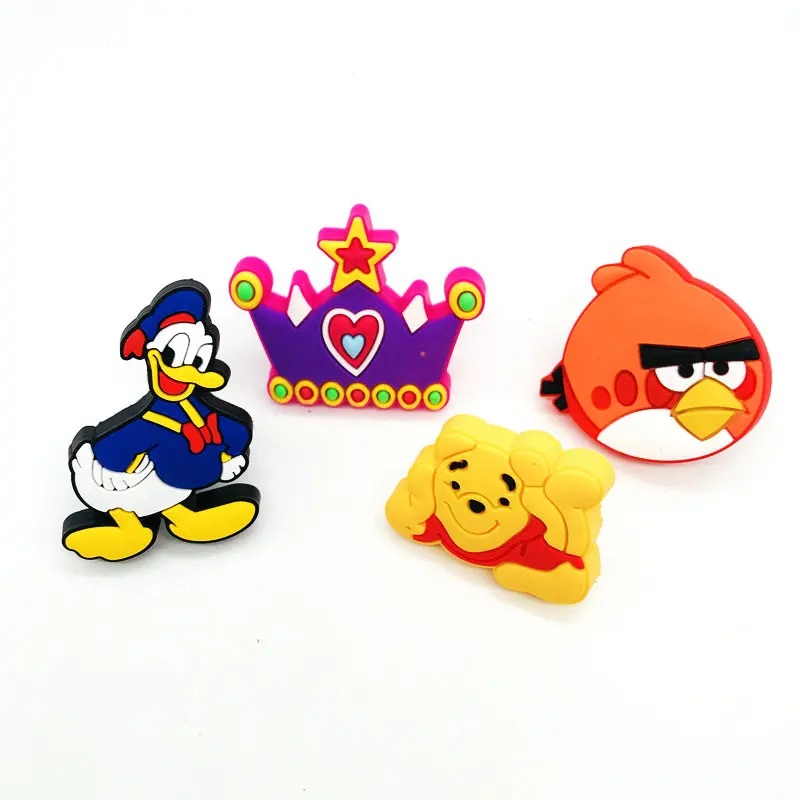 Безопасная для детей мультяшная ручка шкафа мягкая пластиковая мебели ящика