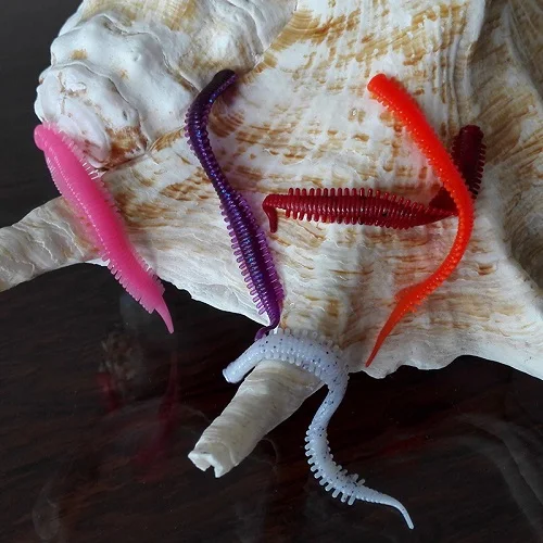 10 шт./лот супер мягкая рыболовная приманка TPR личинка мягкие приманки снасти