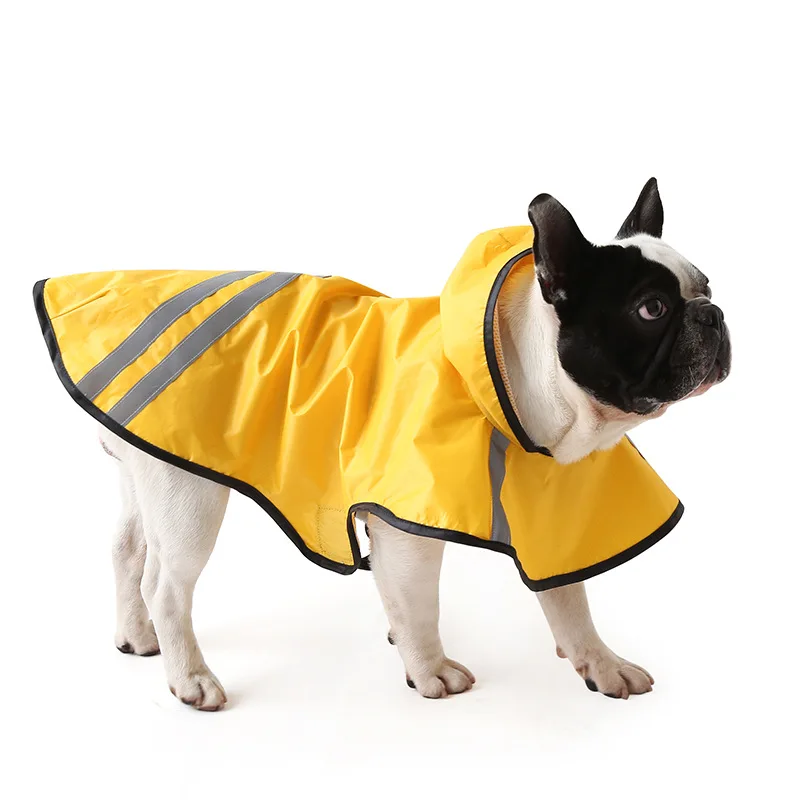 

2021 New Pet Raincoat Outdoor Reflective Waterproof and Snow-proof Dog Raincoat Method Rain Clothes Rain Coat Costume Dog